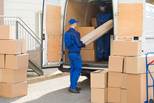 Removal van service for a move in Battersea residential streets