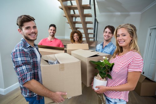 Movers Battersea team carefully loading belongings with insurance and safety in mind