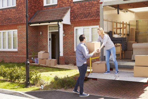 House movers in Battersea handling furniture loading safely