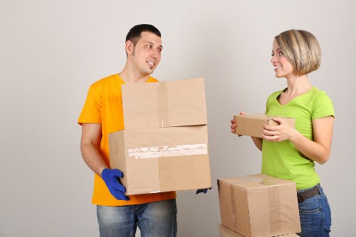 Moving day transport and unloading for a Battersea household