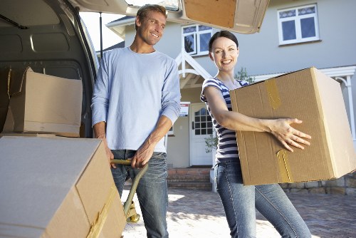 Local movers handling a flat move in Battersea with care